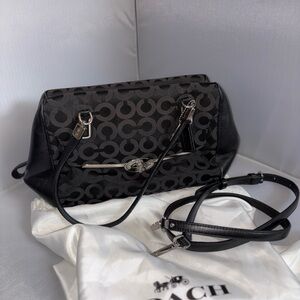 Coach Black Signature Bag